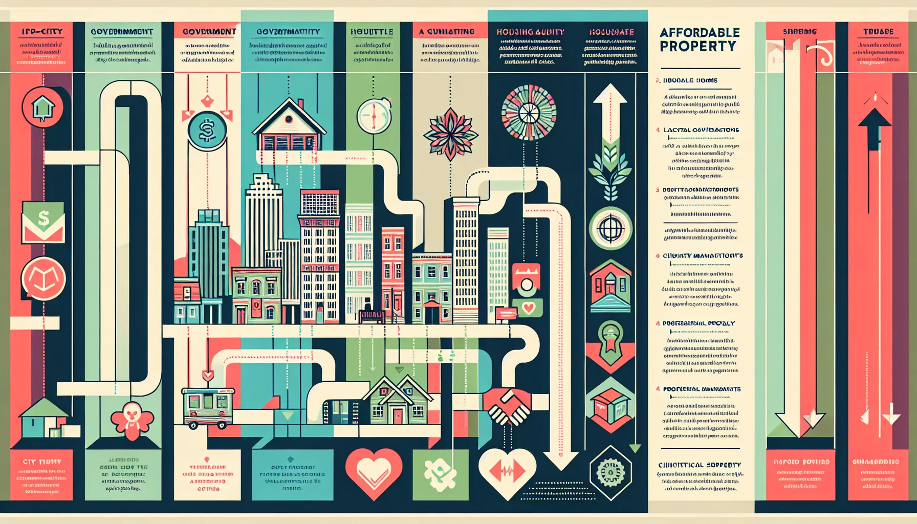 diagram showing Lafayette programs for affordable property help and property management