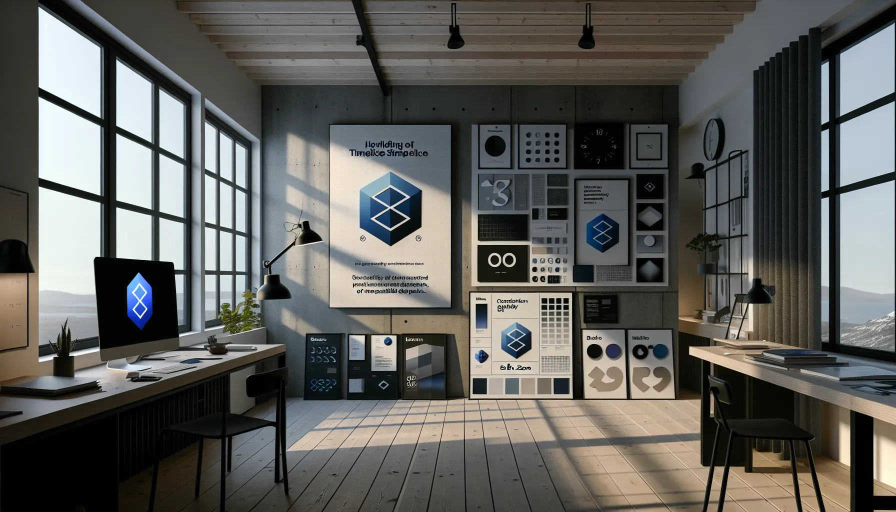 Norwegian designer reviewing a logo system across digital and physical touchpoints.