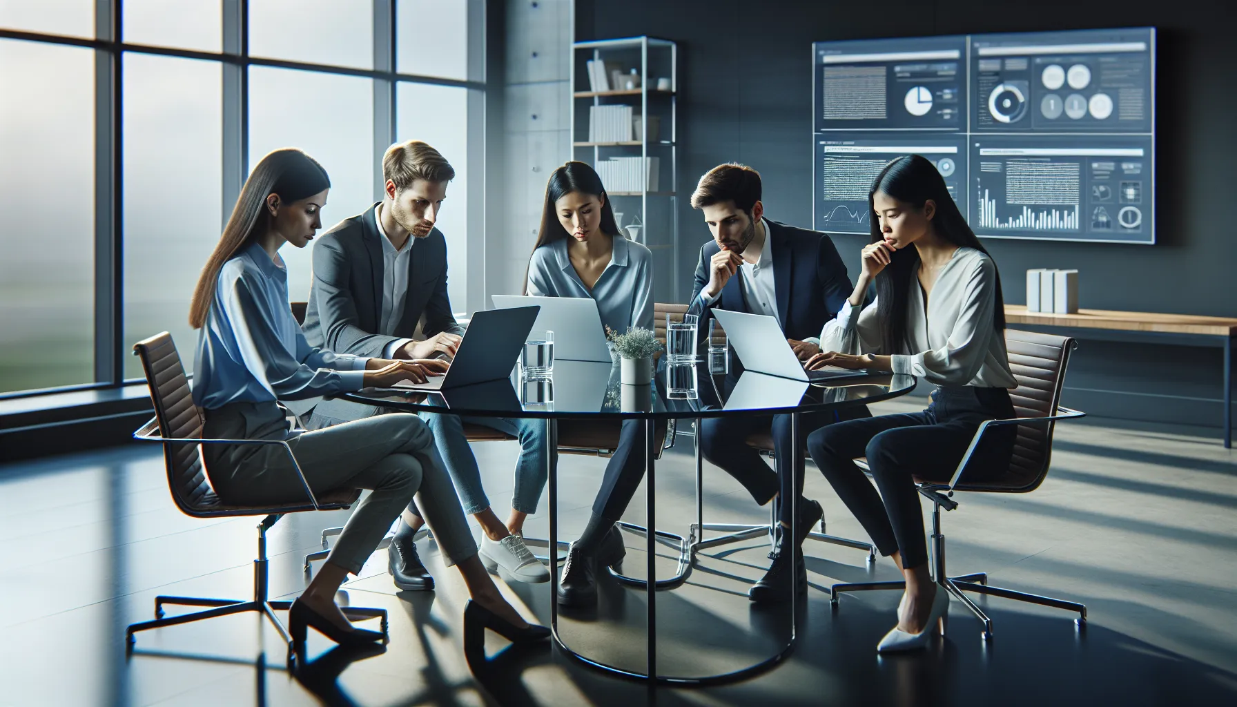 diverse team discussing strategies for researching unknown phone numbers.