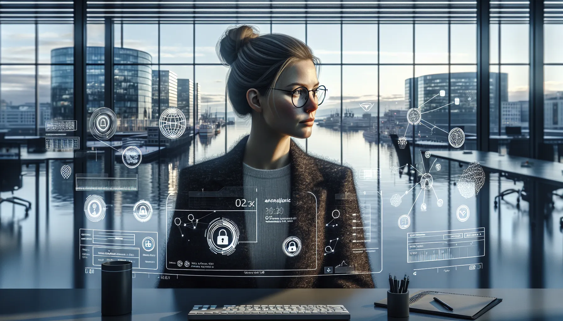 Norwegian tech professional reviewing ai data flows with clear focus on privacy rights.