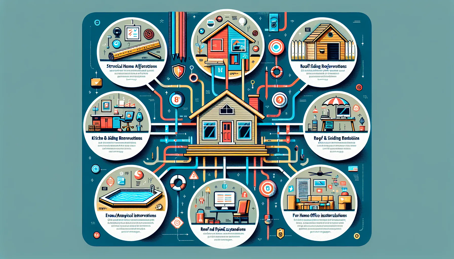 infographic showing types of renovations that affect home insurance
