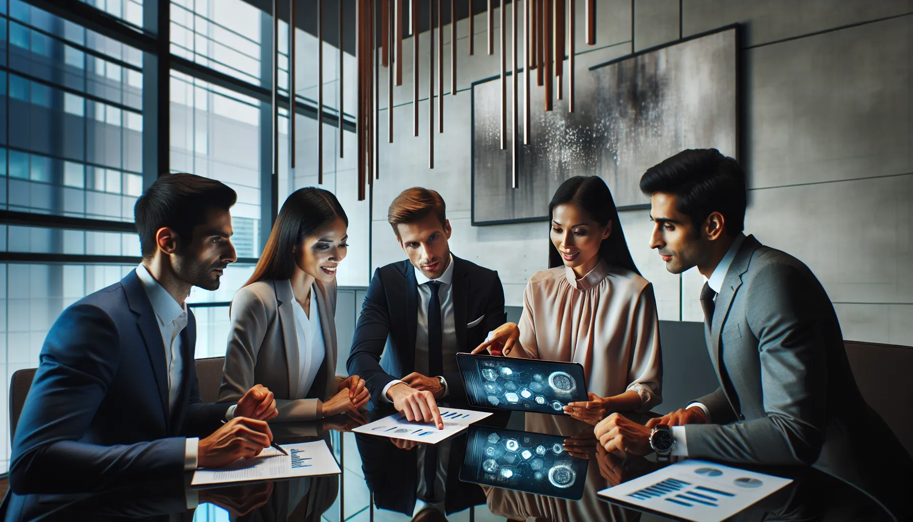 diverse team discussing data integrity in a modern office.