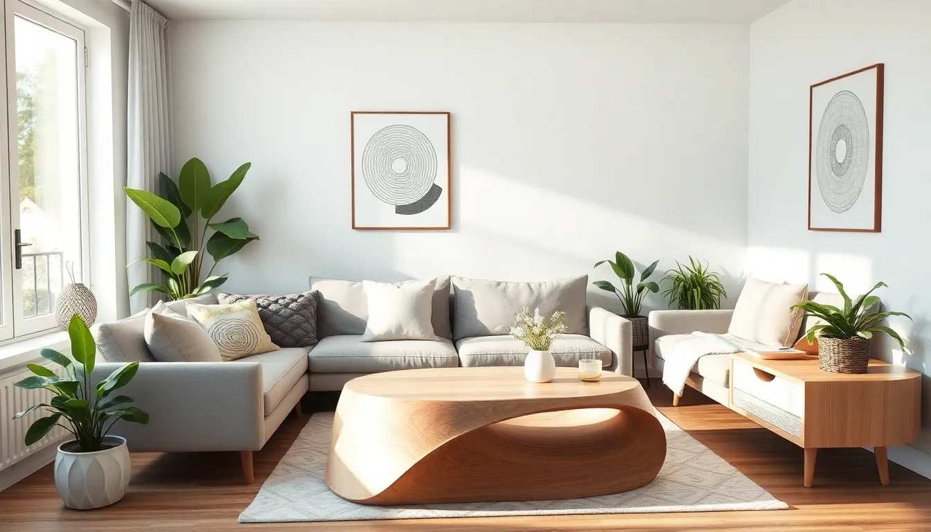 cozy living space showcasing Danish interior design style.