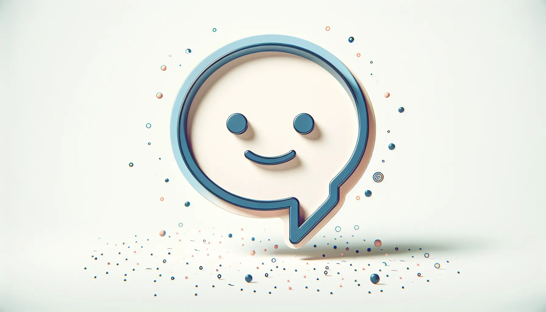 a simple speech bubble with confetti, suggesting a funny birthday greeting
