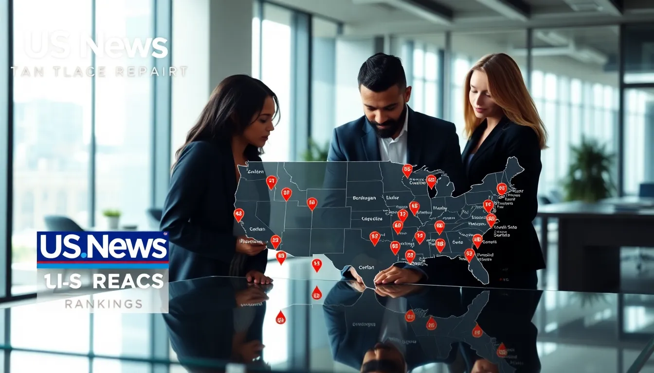 professionals discussing the US News Best Places to Live rankings.
