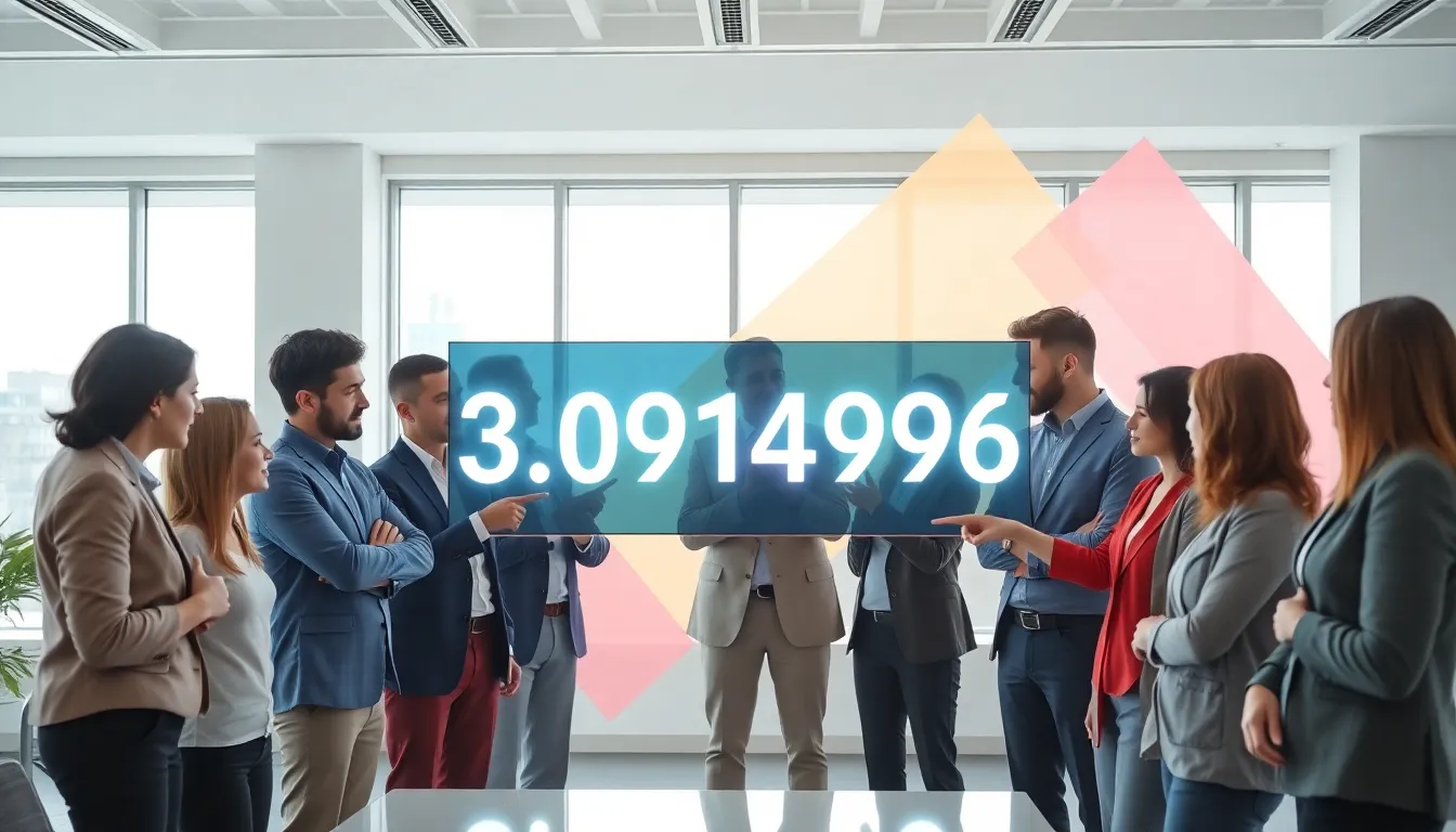 diverse team discussing the significance of 3509149796 in a modern office.