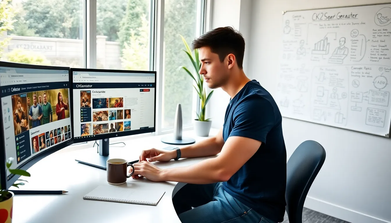 Benjamin Pearce using CK2Generator in a modern workspace.