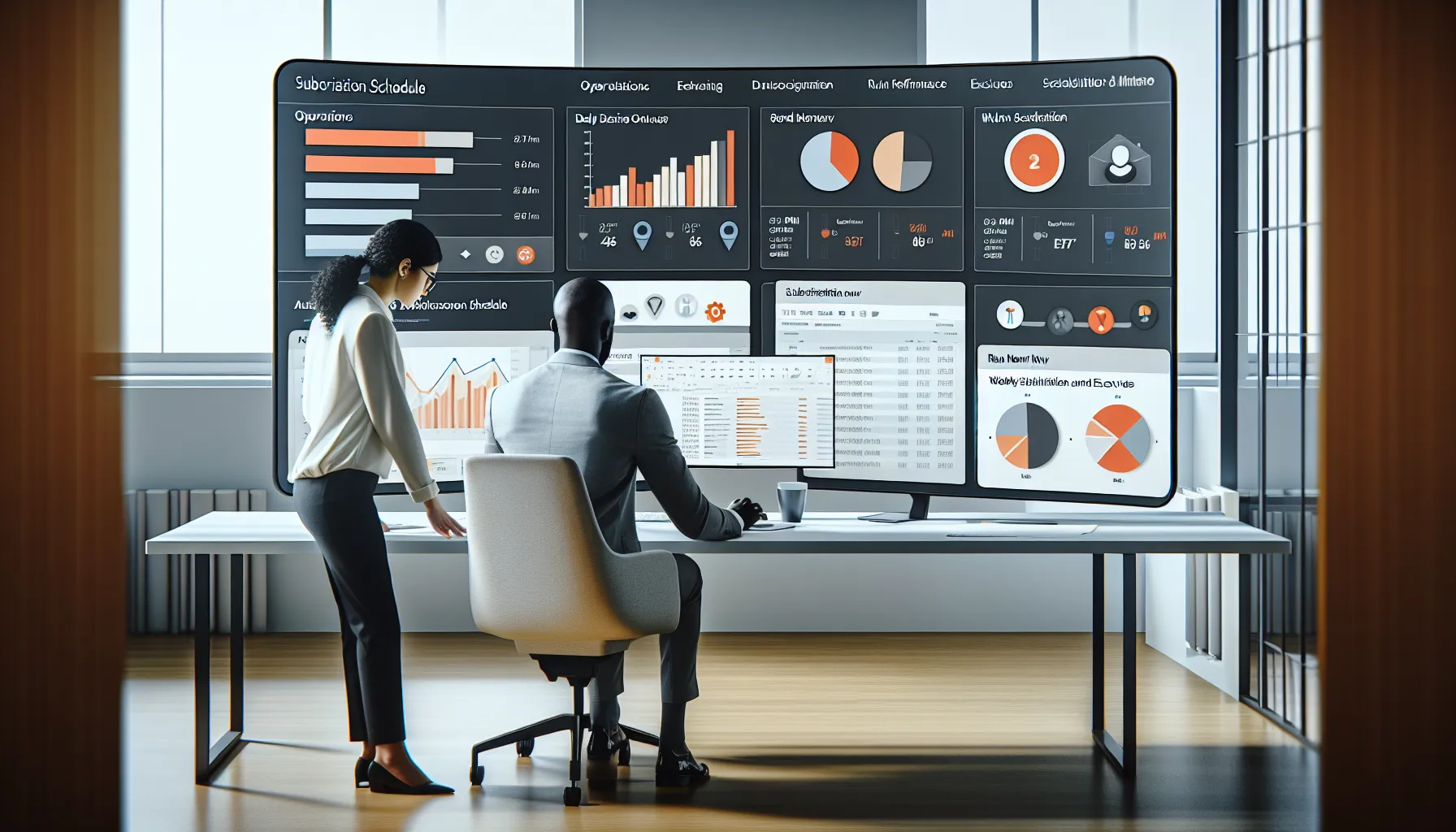 Professionals triggering a Tableau report subscription now, sending dashboard snapshots by email.