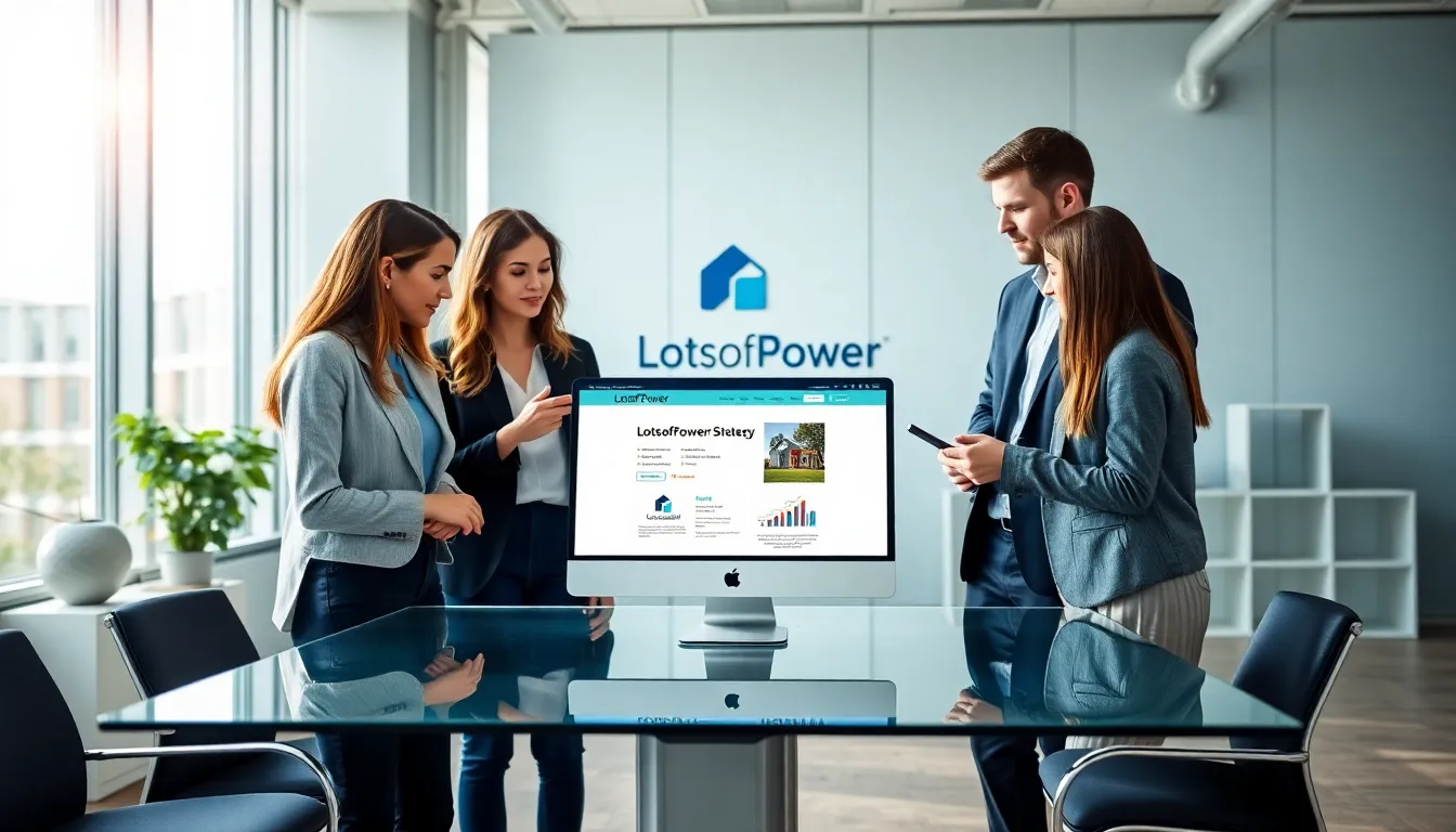diverse professionals discussing contact details in a modern office.
