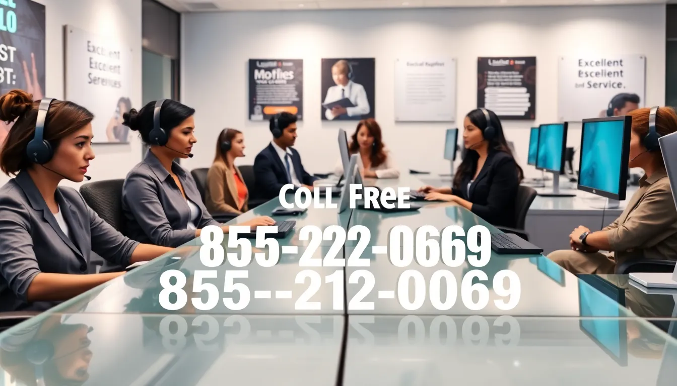 diverse team in a modern call center assisting customers.