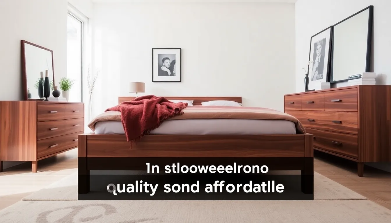 modern bedroom showcasing stylish furniture from 1 Stop Bedrooms.