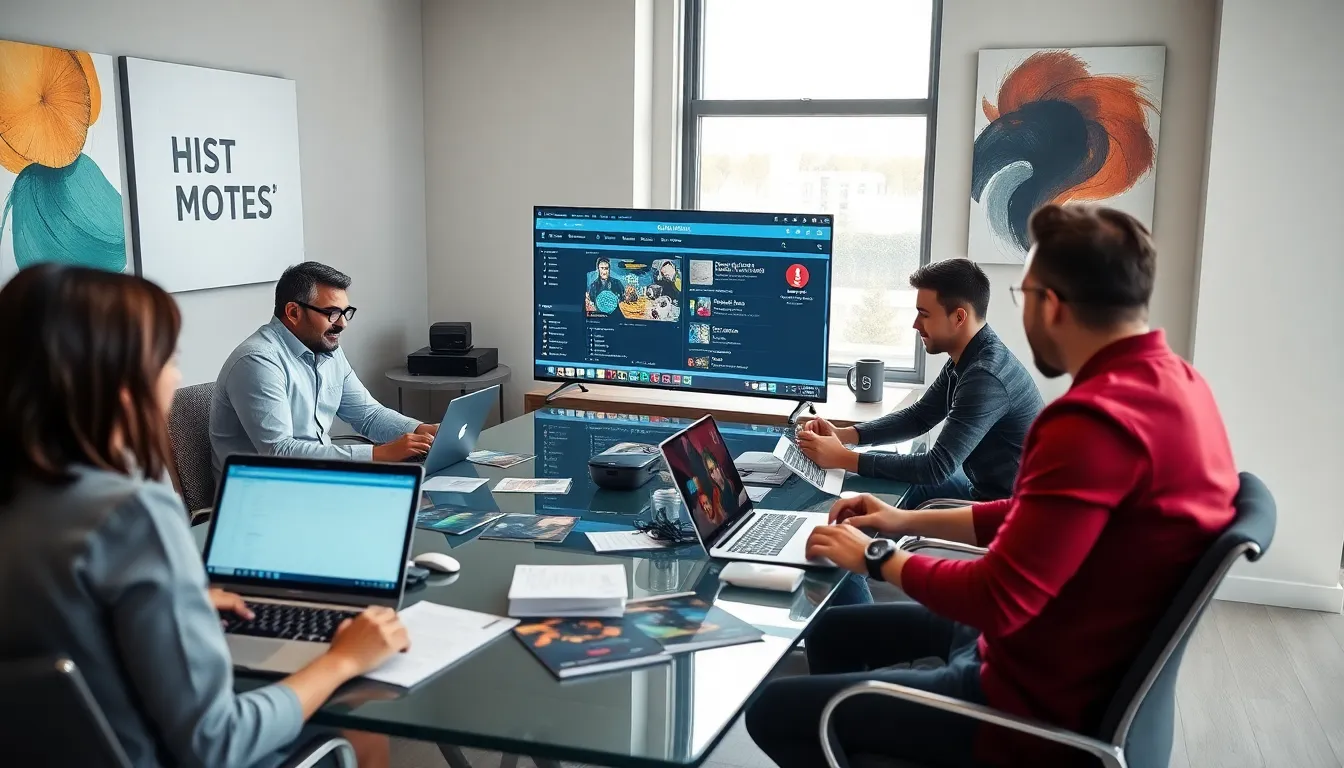 diverse group collaborating in a modern workspace using CK2generator.