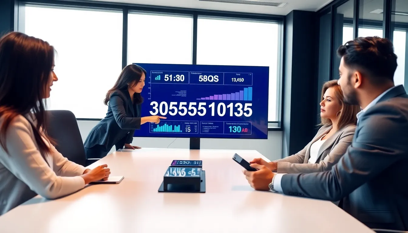 professionals discussing the significance of 3053511035 in a modern office.