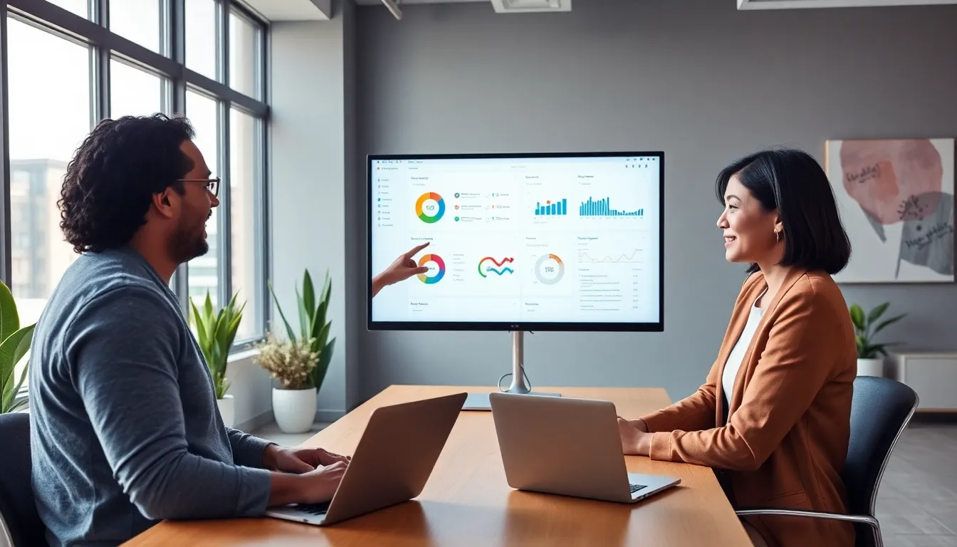 diverse team discussing digital privacy solutions in a modern office.