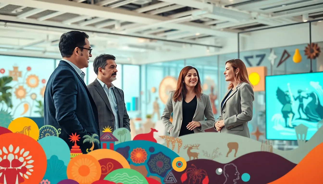 diverse professionals exploring the concept of феуктщы in a modern workspace.