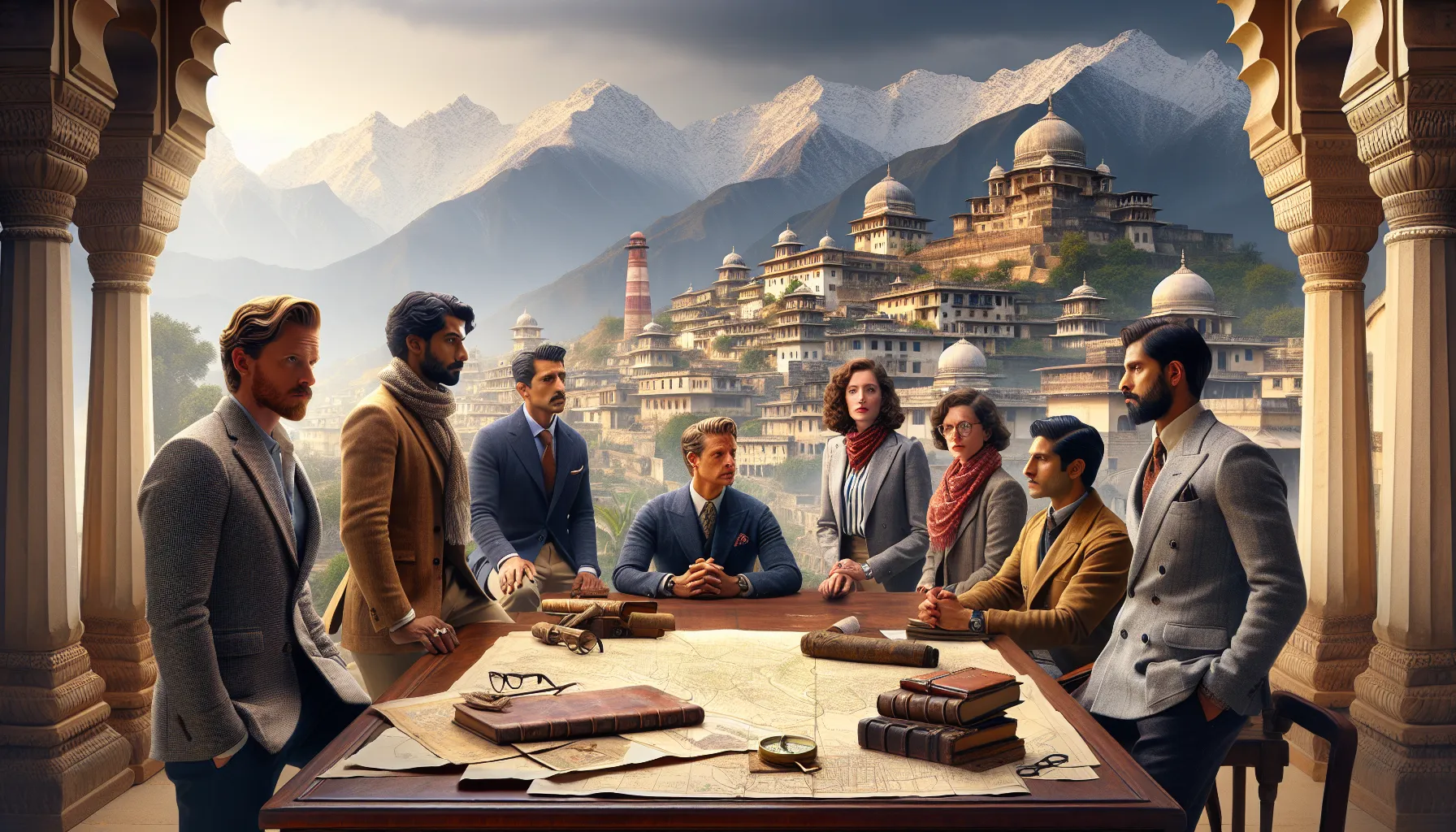 professionals discussing the historical significance of Kasotgarh.