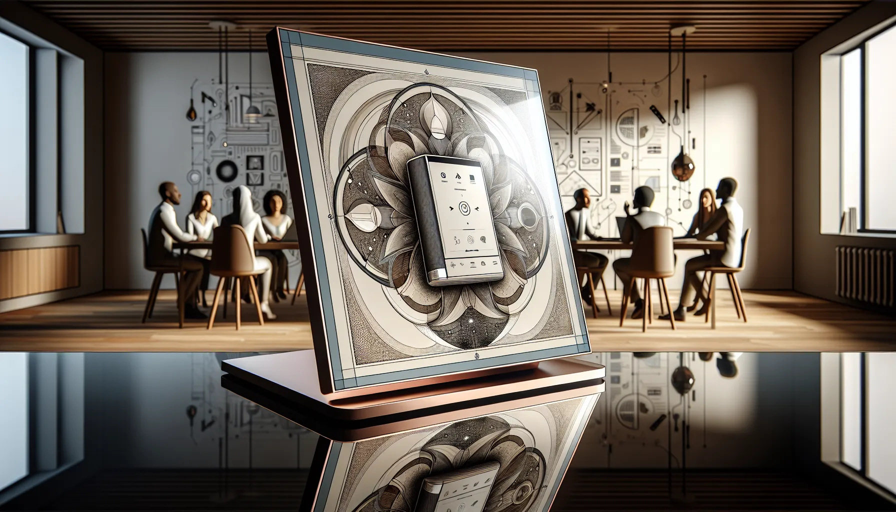 Valan Slap845 device showcased in a modern office setting.