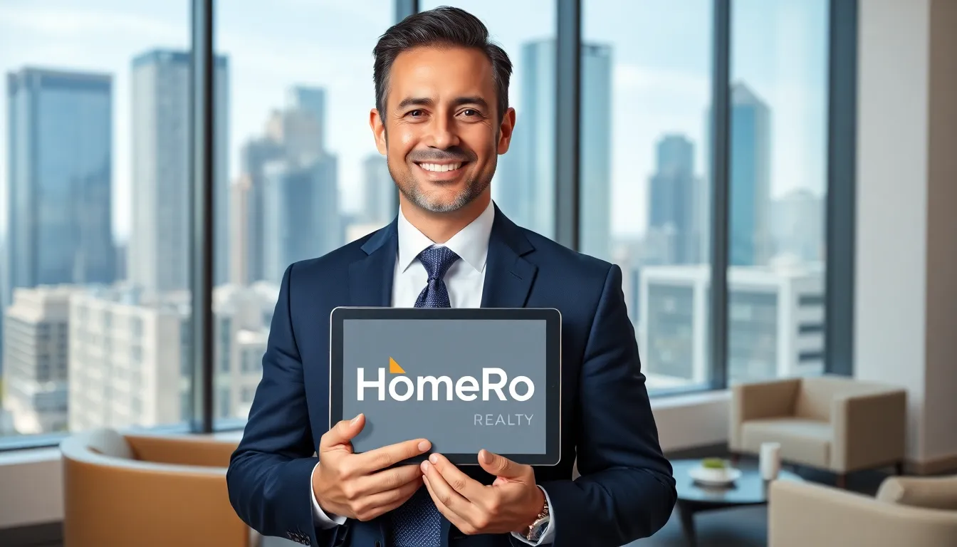 A professional man in a modern office, representing HomeRocket Realty.