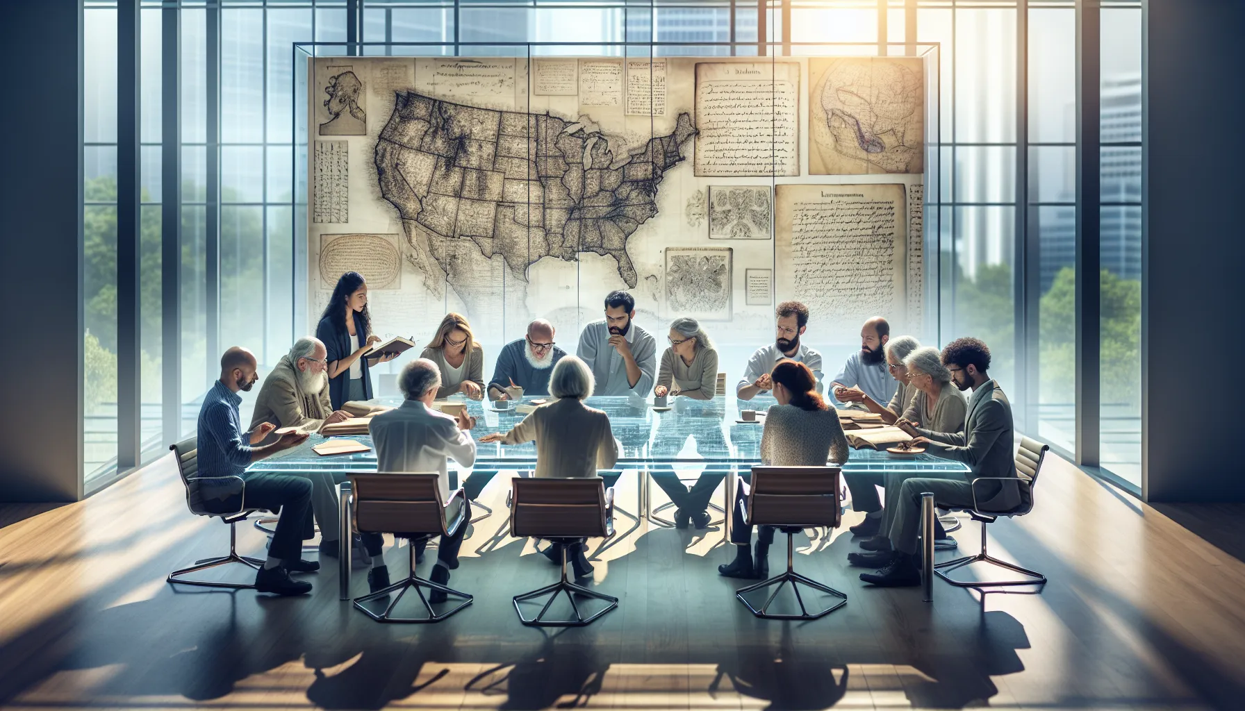 diverse team discussing the origins of the word Ntktvtnh.