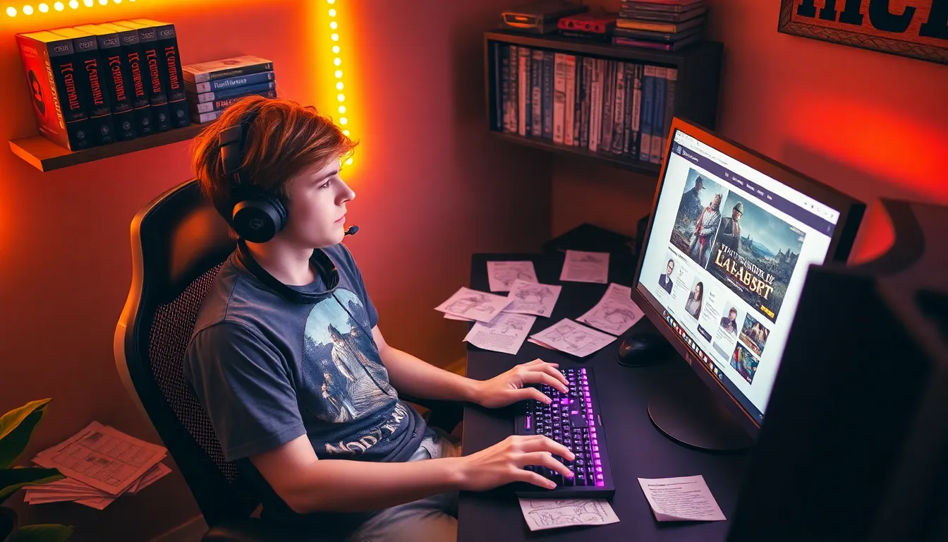 A gamer using Ck2generator to create characters for Crusader Kings.