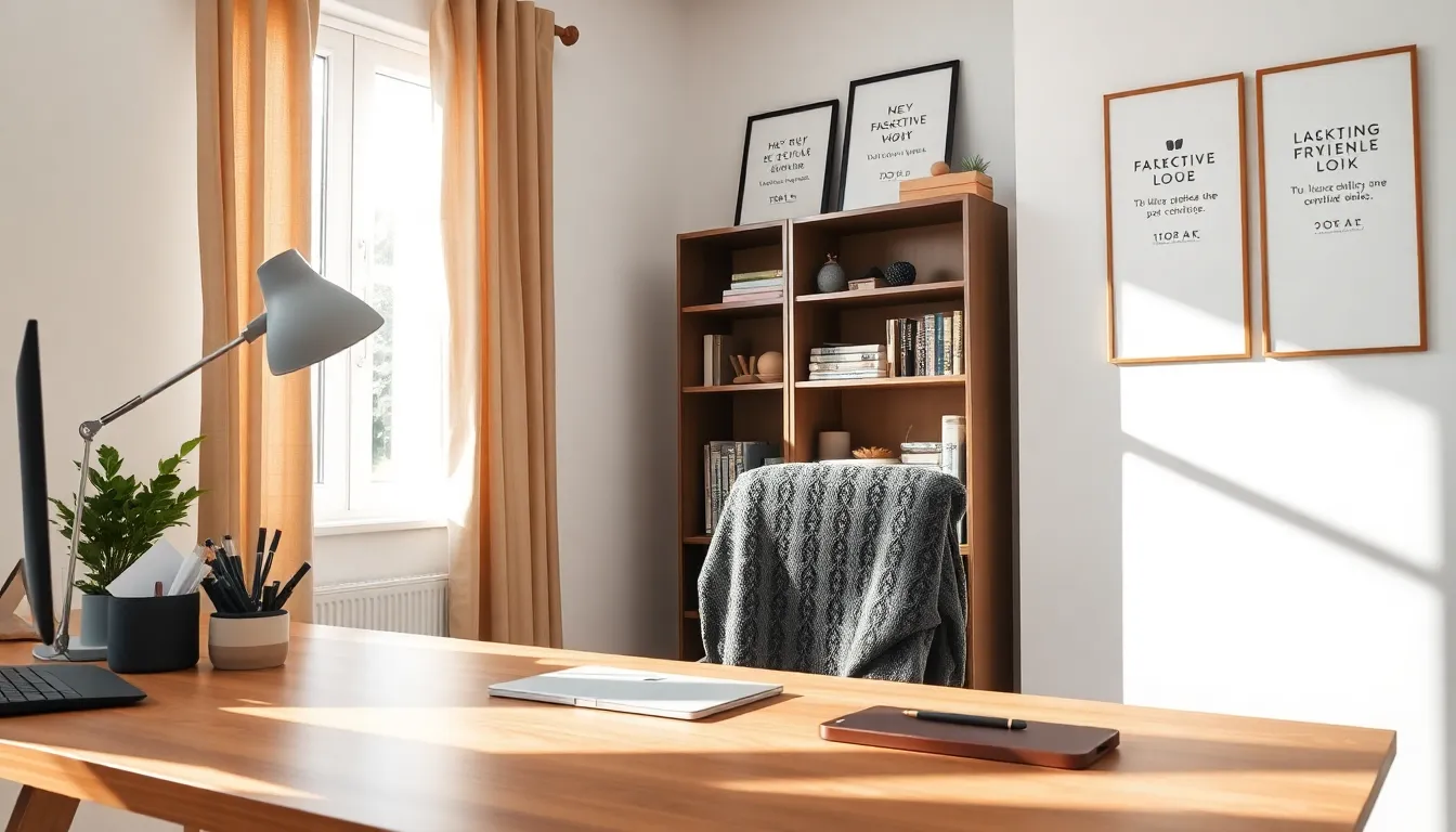 organized home office space with a minimalistic design.