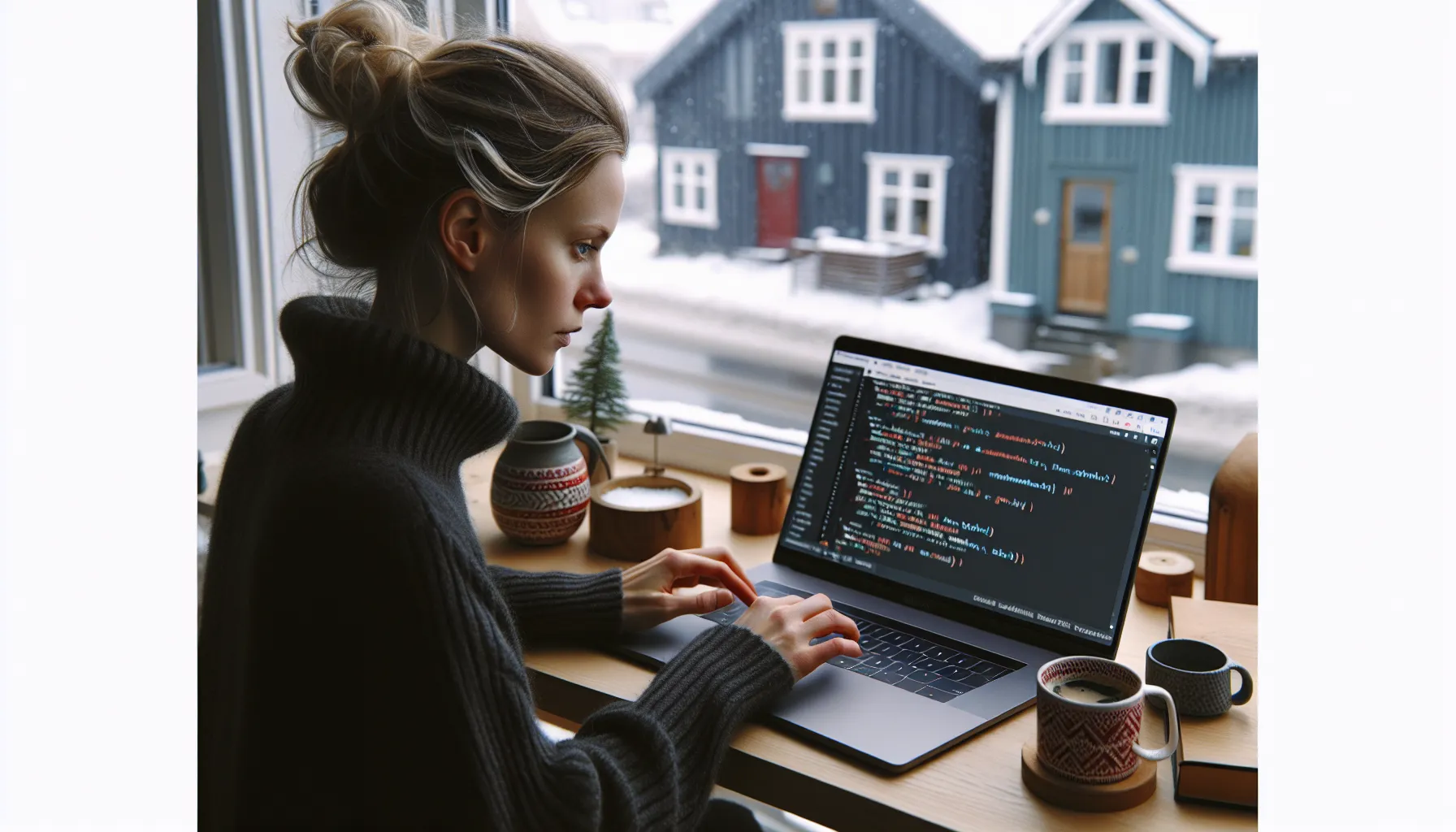Norwegian developer coding a wordpress form plugin with files and admin visible.