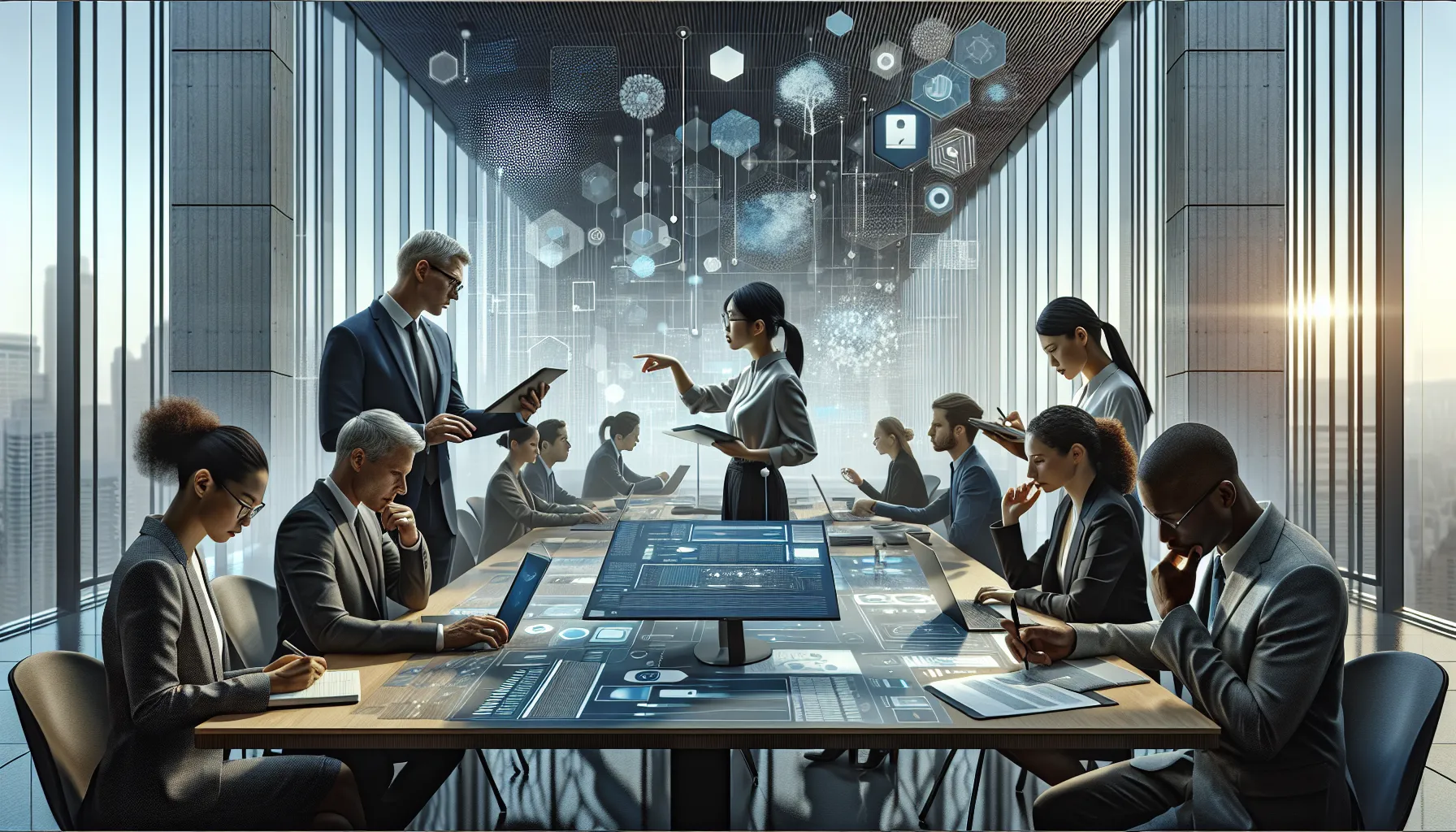 diverse team collaborating to solve registration issues in a modern office.