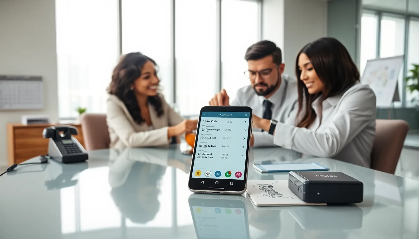 diverse professionals discussing communication trends in a modern office.