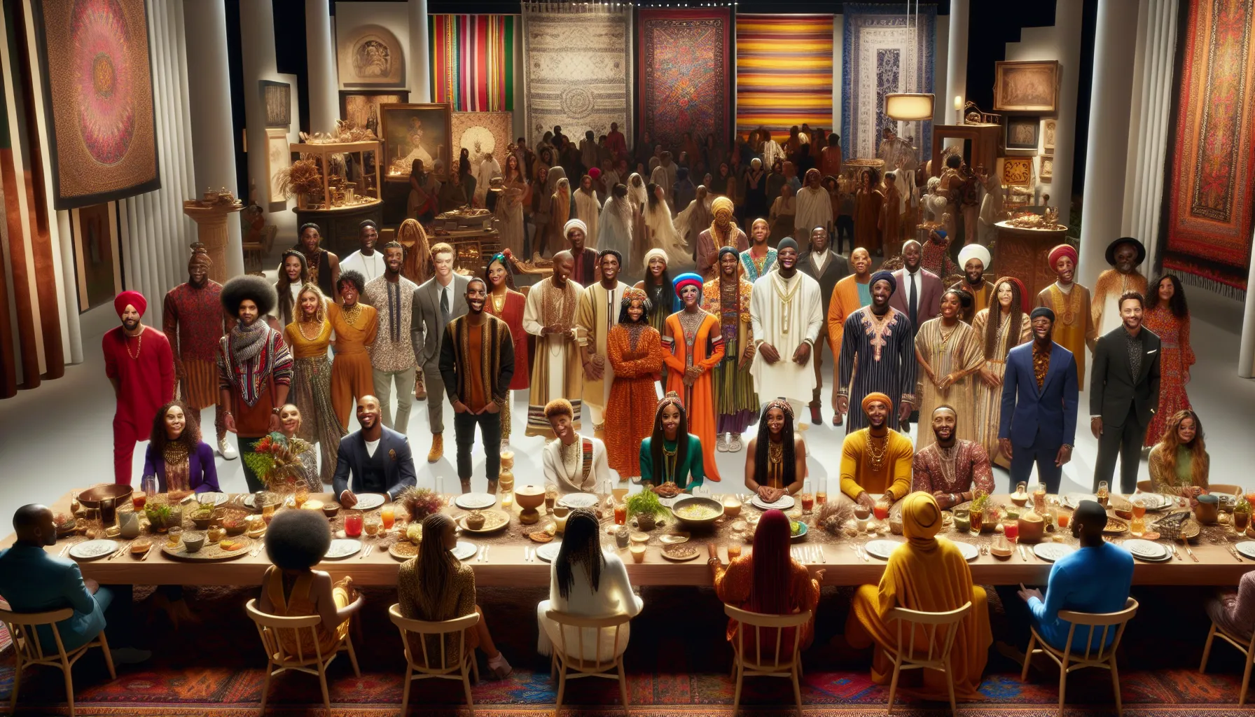 diverse community gathering celebrating cultural traditions.