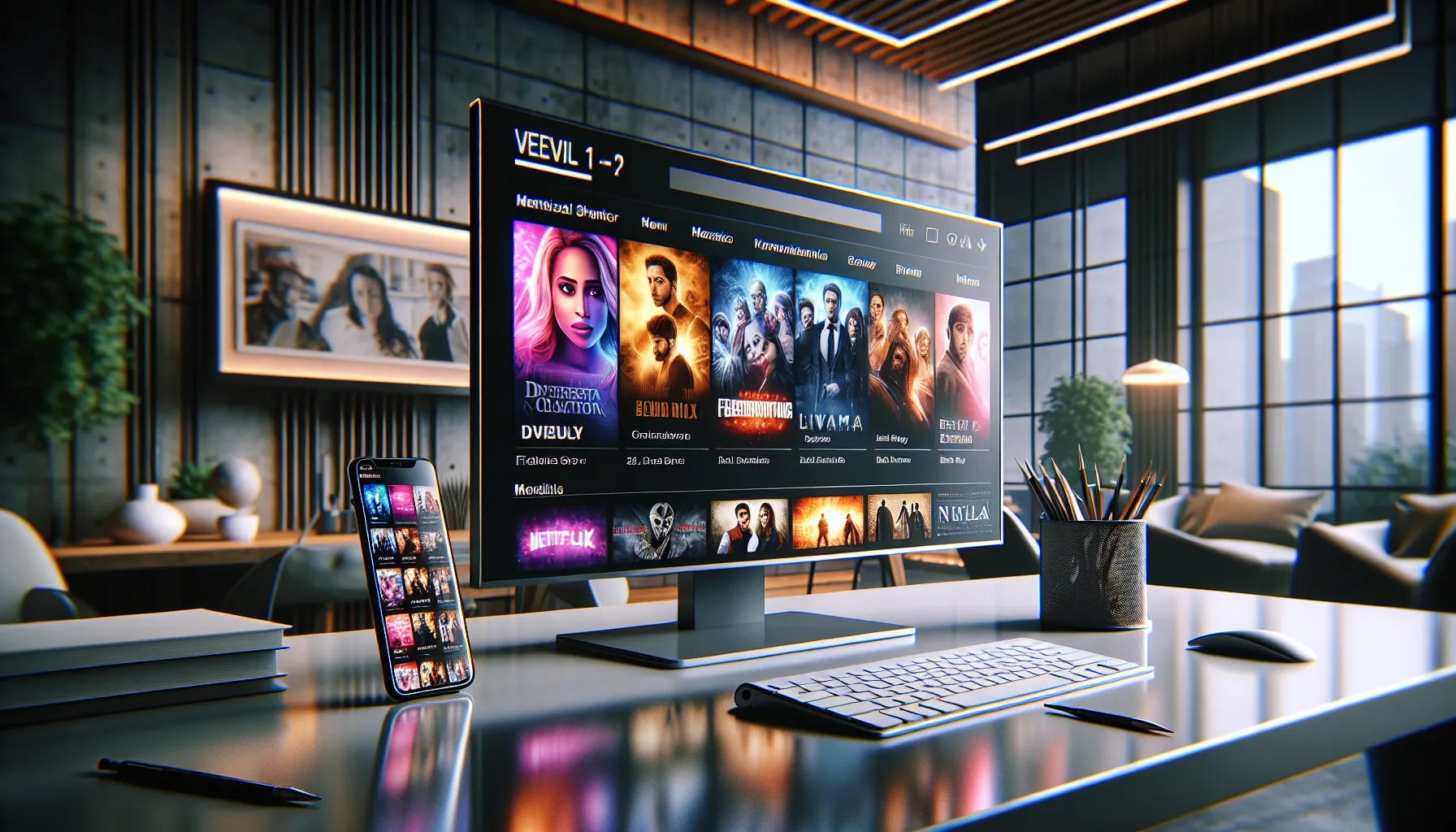 digital interface of Flim Jila .Com on a modern device.