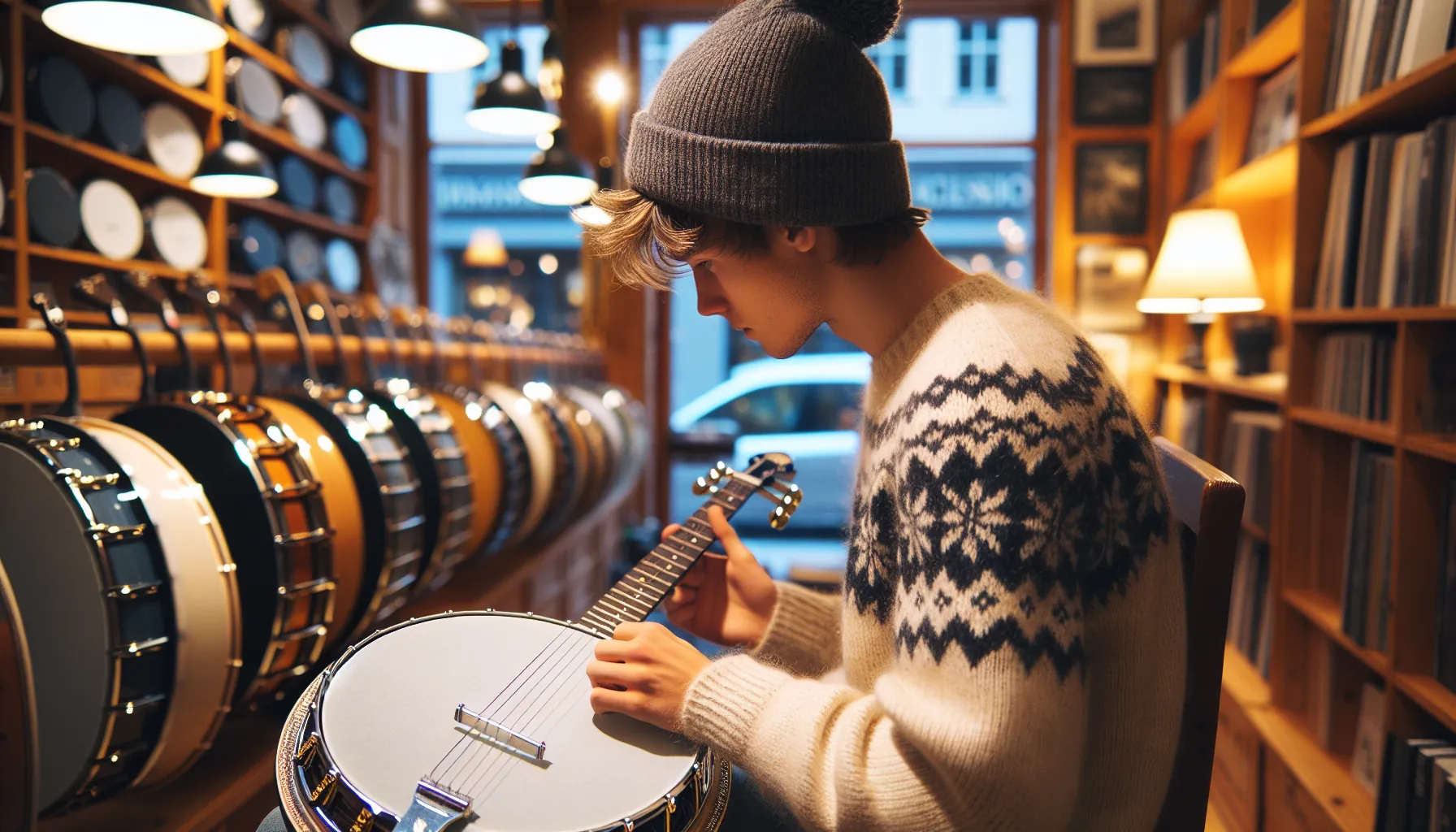 Beginner compares 5-string resonator banjo with open-back and tenor options.