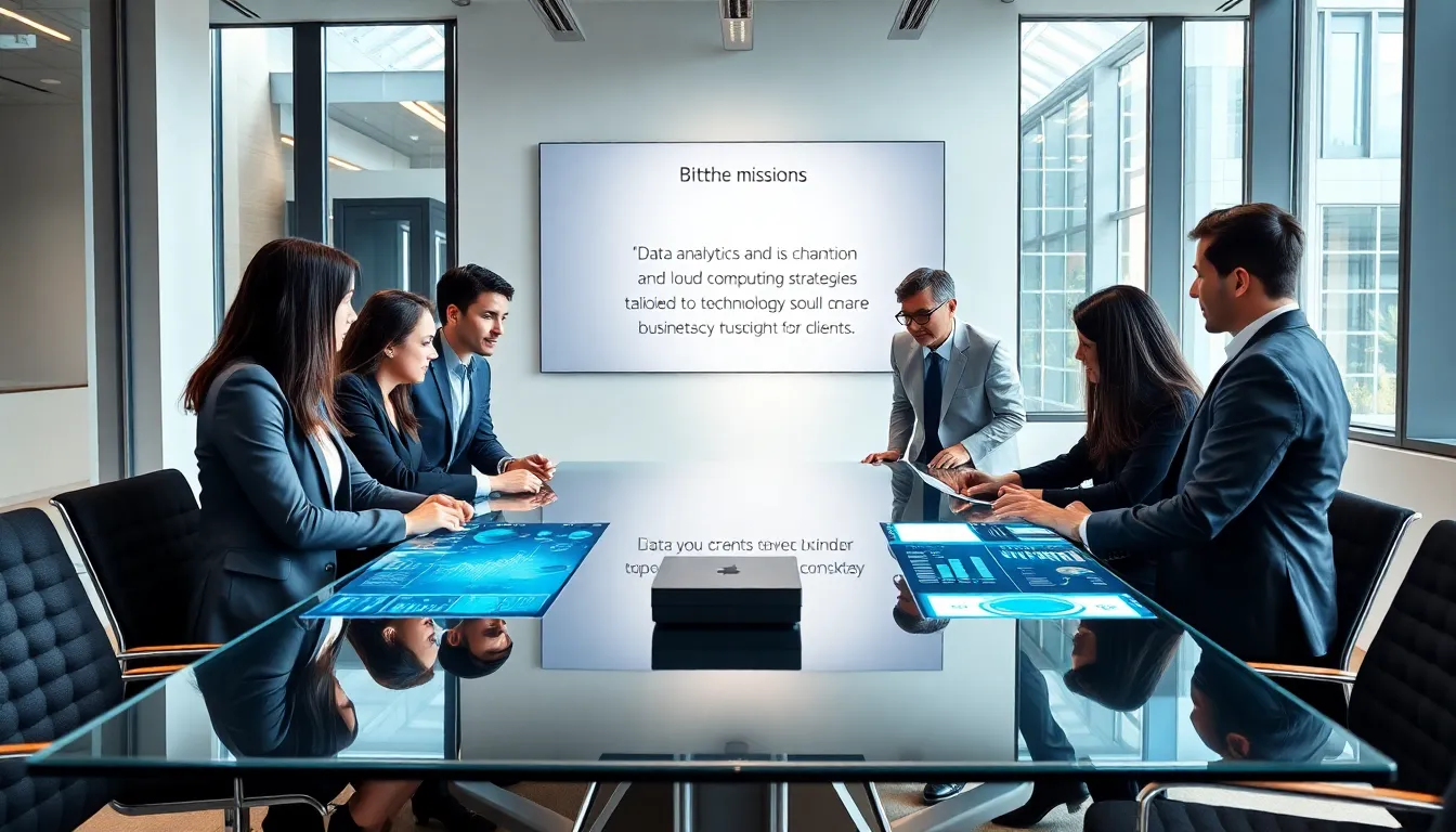 diverse professionals collaborating in a modern office environment.