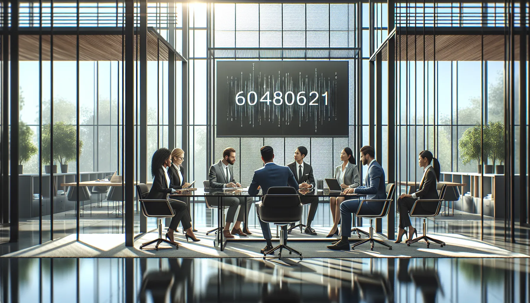 diverse team discussing importance of unique identifier in a modern office.