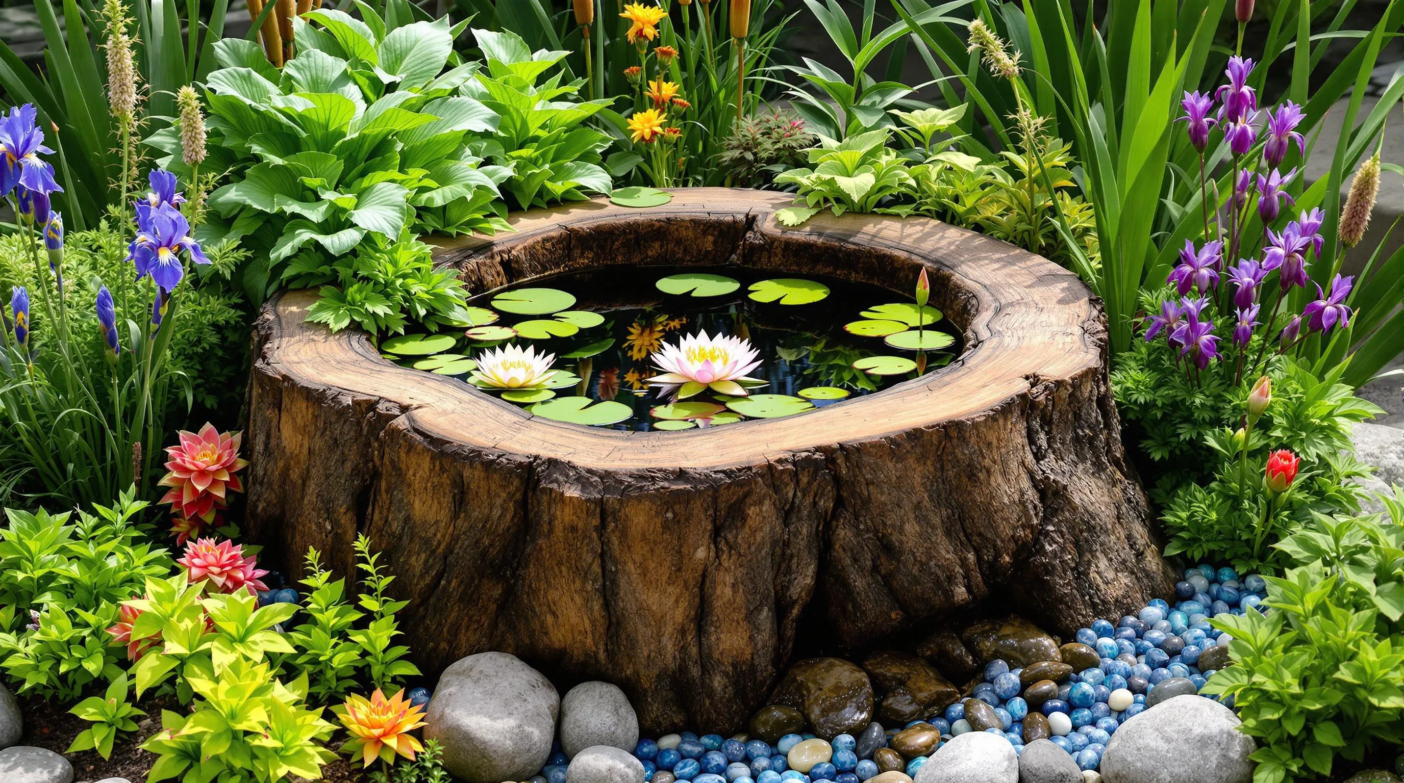 10 Creative Tree Stump Planter Ideas to Transform Your Garden | DIY Upcycling Guide 6 NjBQSVfS