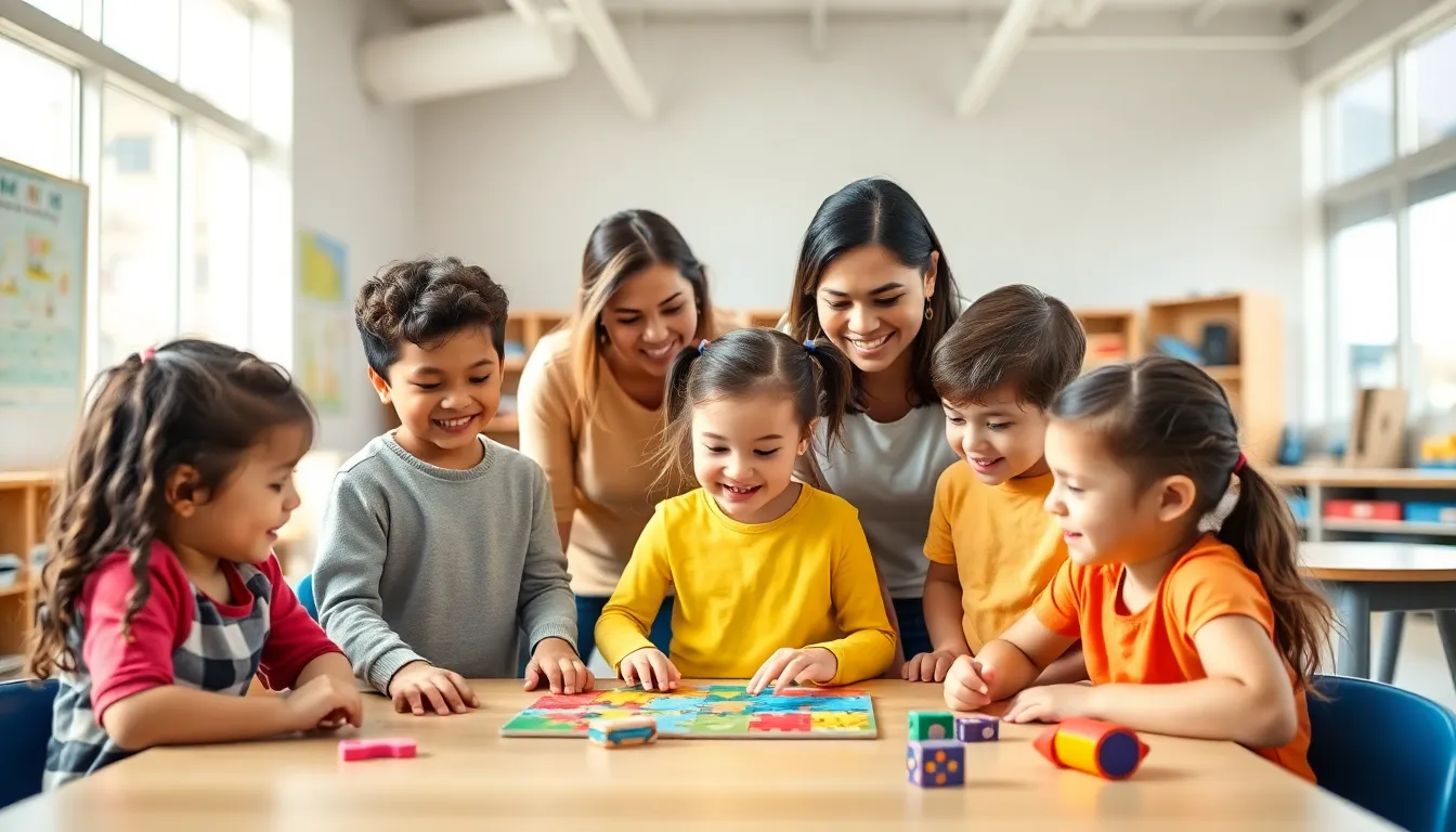 children with special needs engaged in a supportive classroom environment.