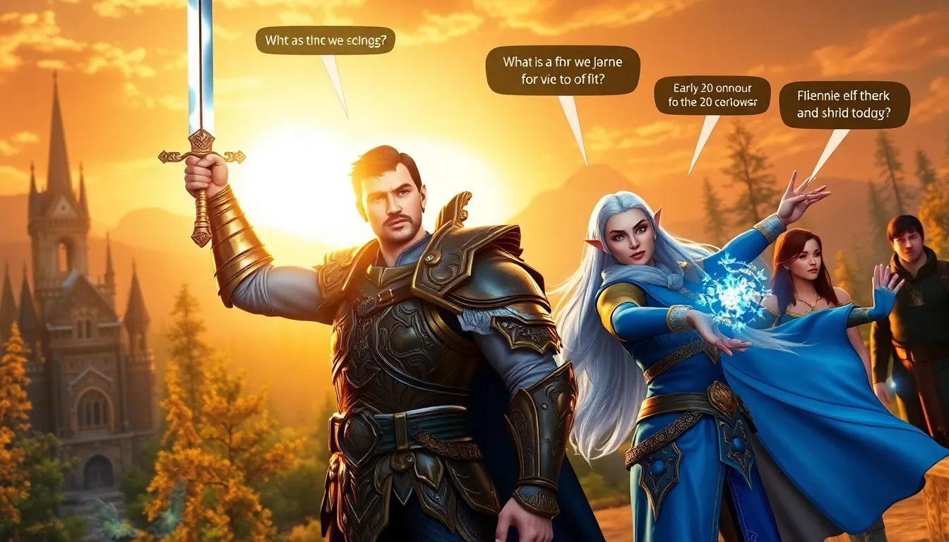 players in a dynamic scene from the MMORPG Neverwinter, showcasing diverse characters.