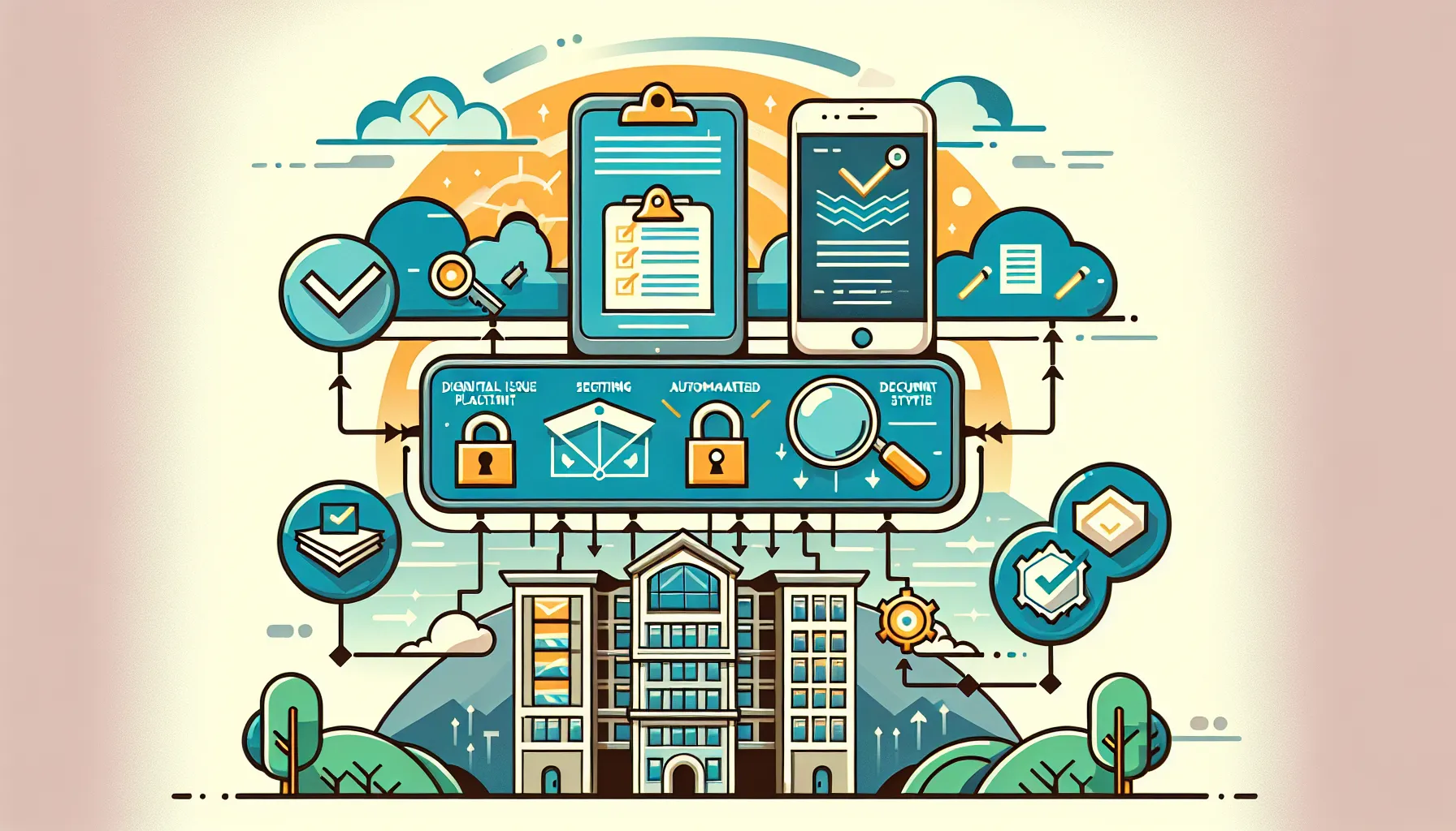 diagram of tech tools for managing tenant issues in Orinda