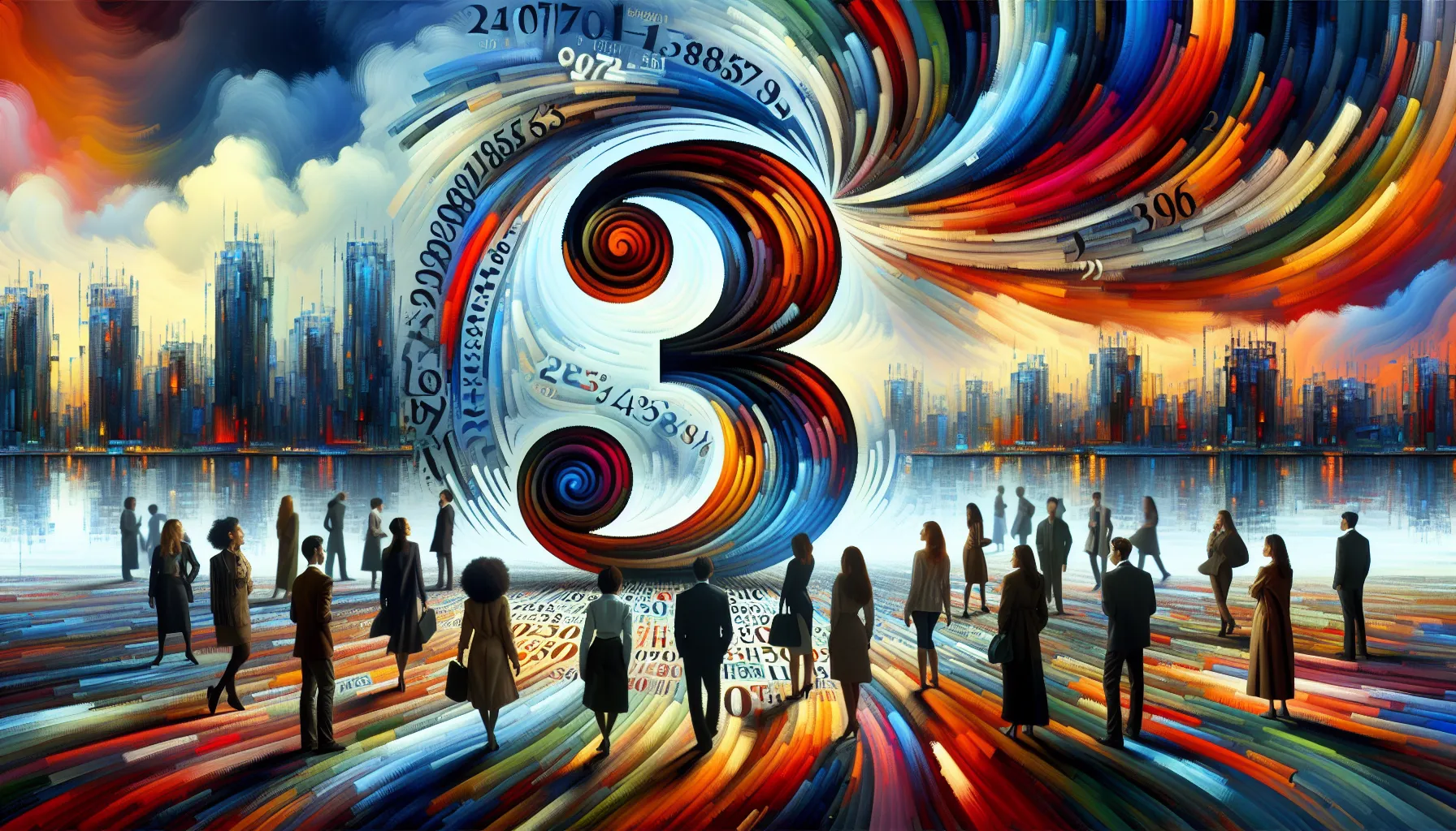 abstract art representation of the number 2097985335.