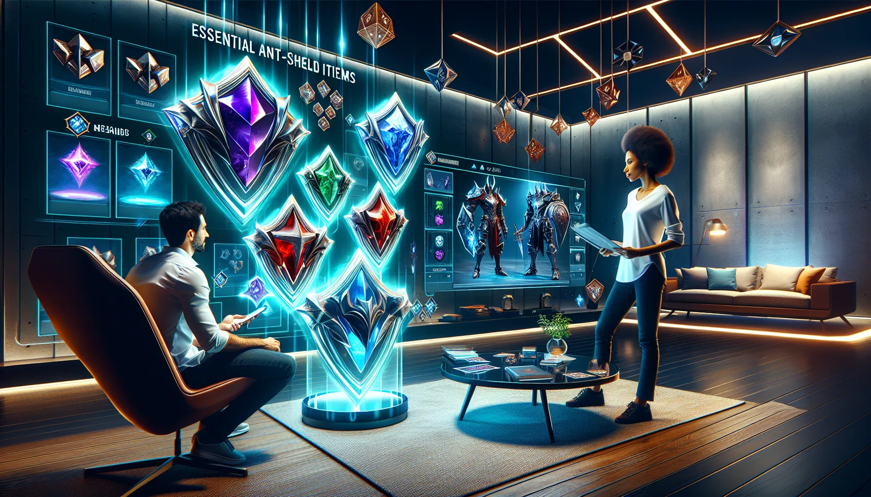 showcase of anti-shield items from League of Legends with diverse gamers.