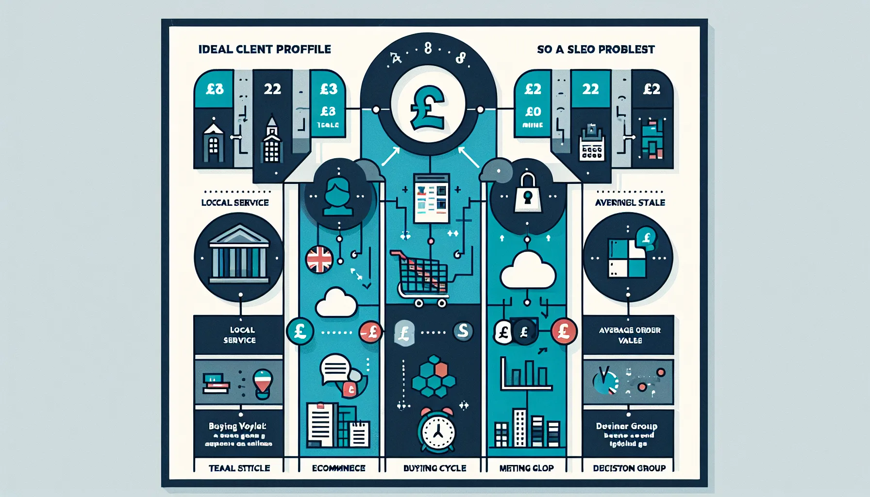 Three-step UK guide: define ICP, map niche problems, present clear SEO packages.