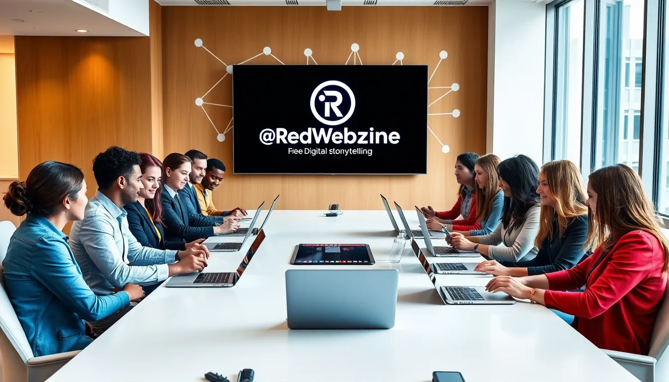 diverse professionals collaborating in a modern office setting.