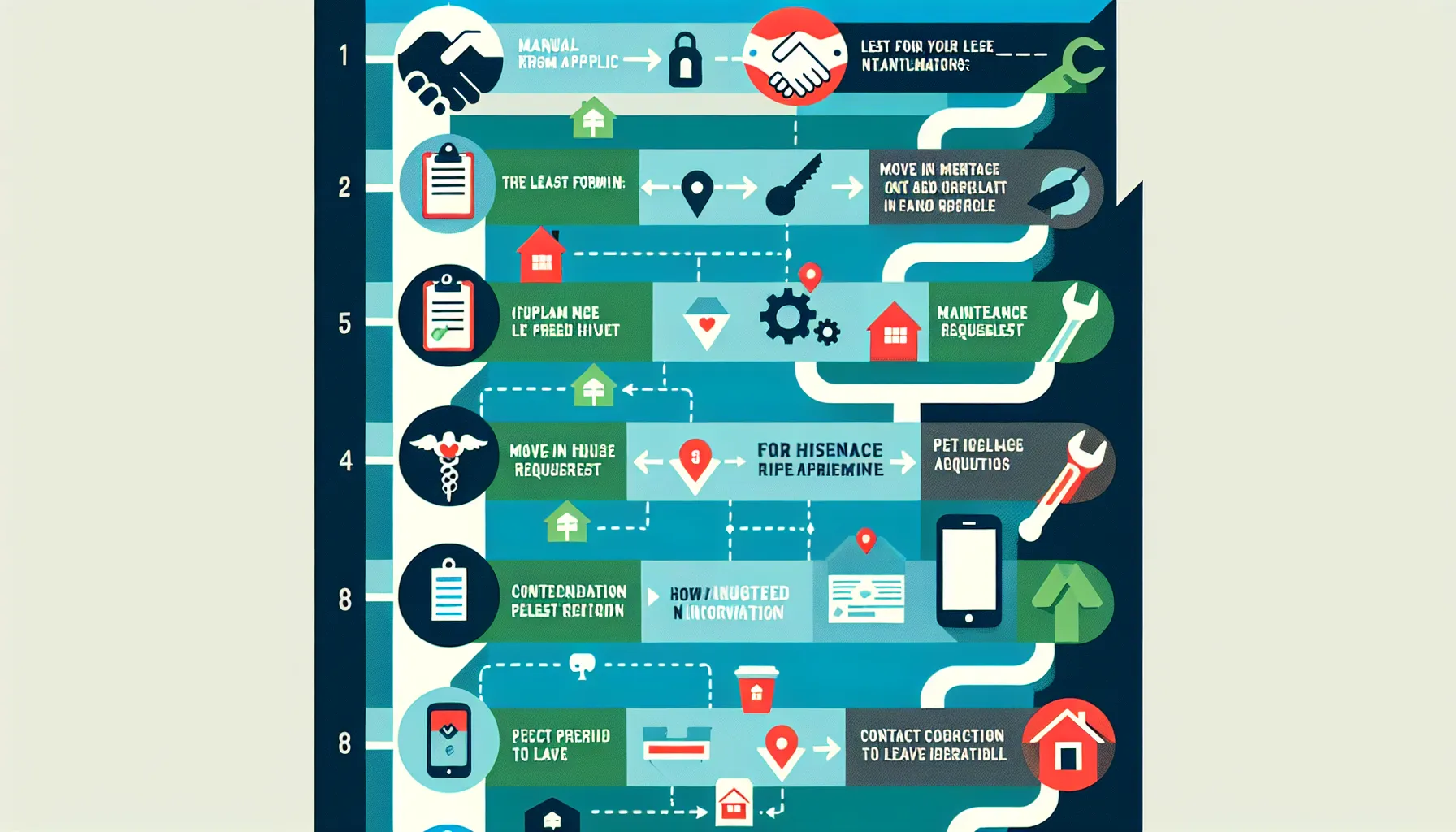 timeline of key tenant forms and when to use them