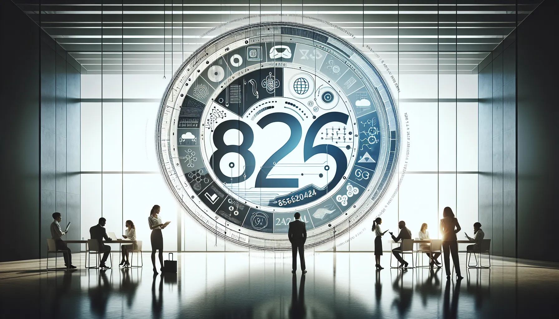 Modern infographic illustrating the significance of the number 8656224024.