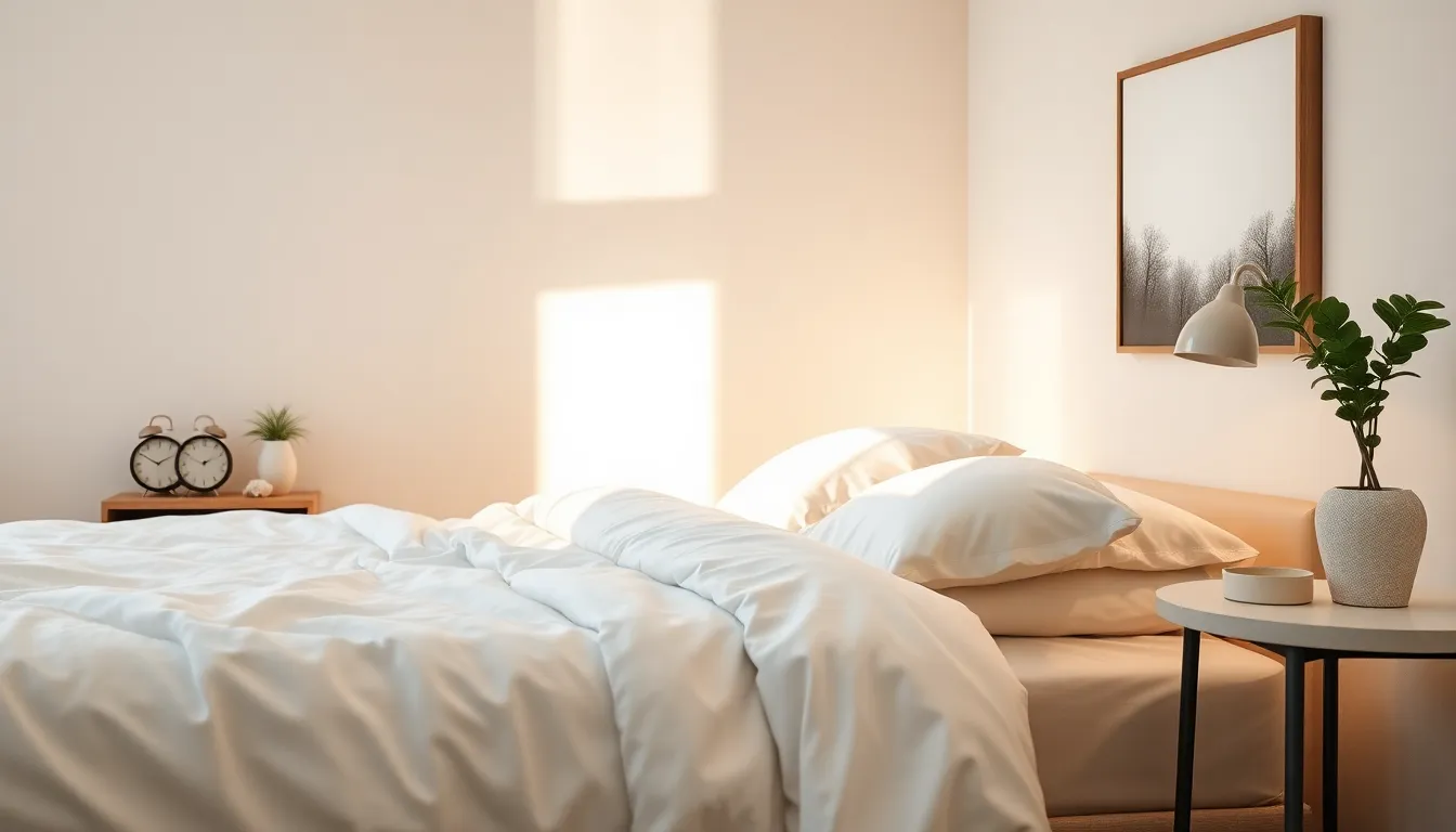 a cozy bedroom promoting restful sleep and well-being.