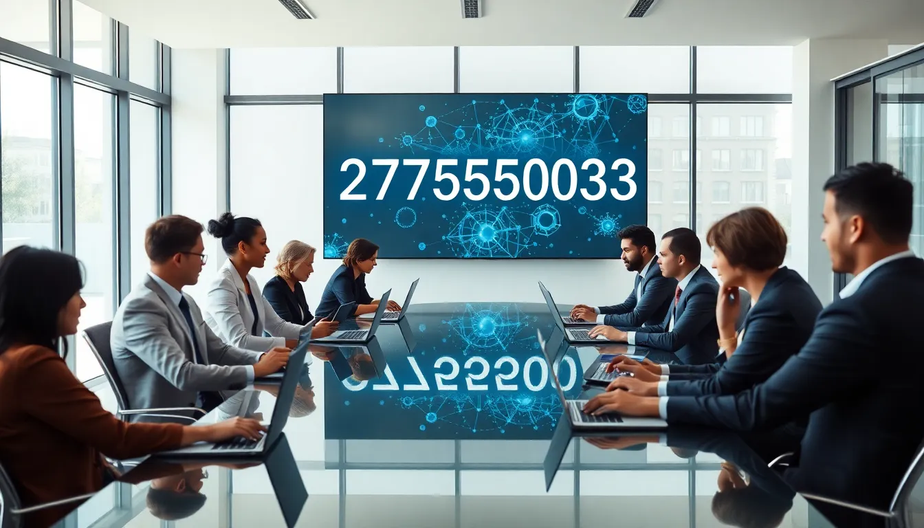 diverse professionals discussing communication topics in a modern office.