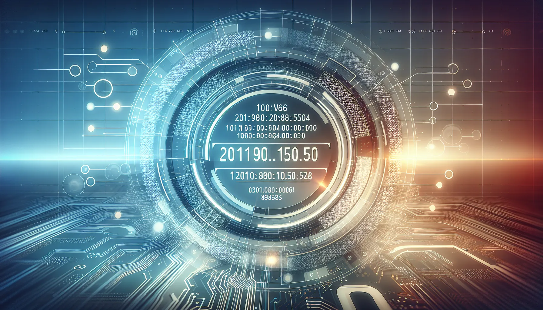 Illustration comparing IPv4 and IPv6 IP address formats.