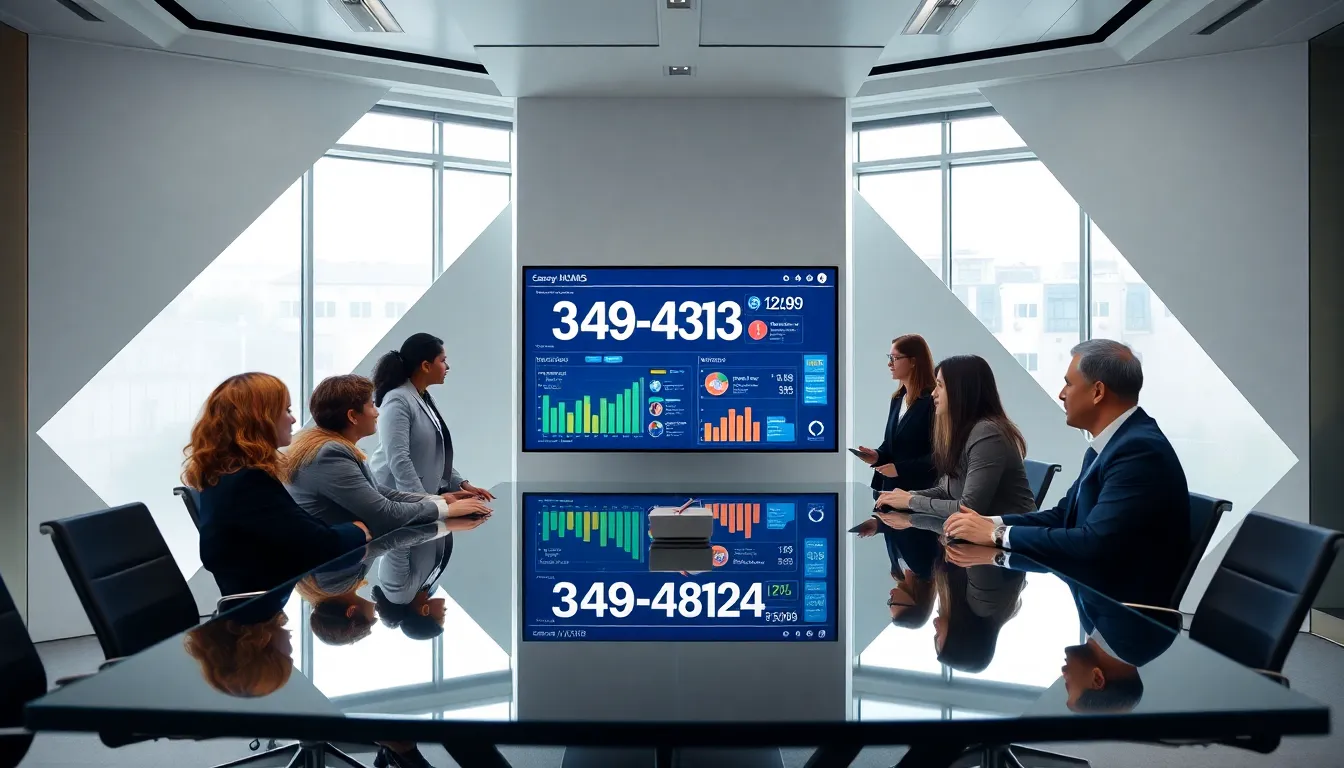 professionals analyzing data in a modern office setting.