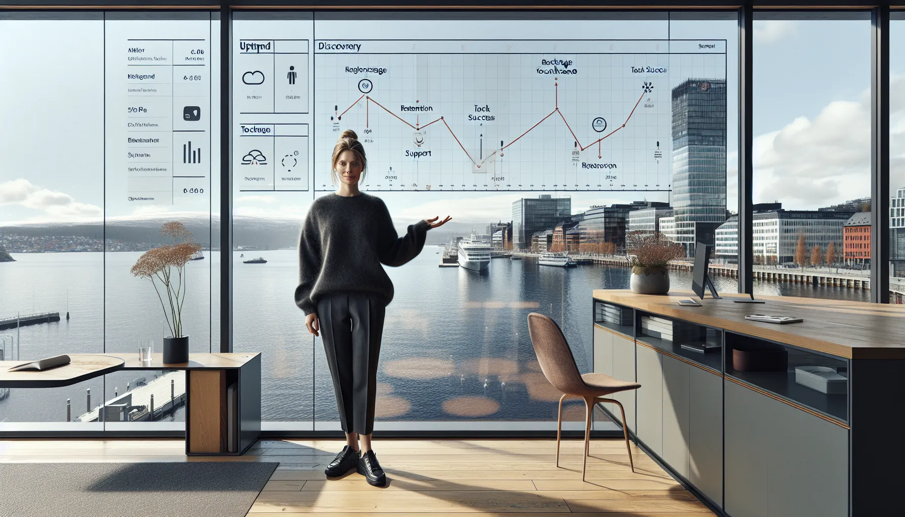 Designord du må kunne i 2025 2 Ux strategist presenting north star metric and service blueprint in oslo office.
