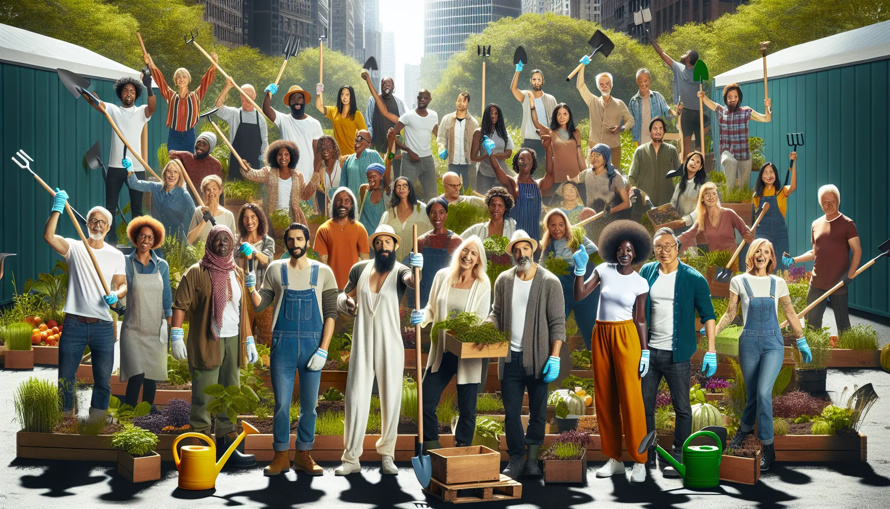 LivingPristine.com: A Comprehensive Overview 8 diverse group participating in a community gardening event.