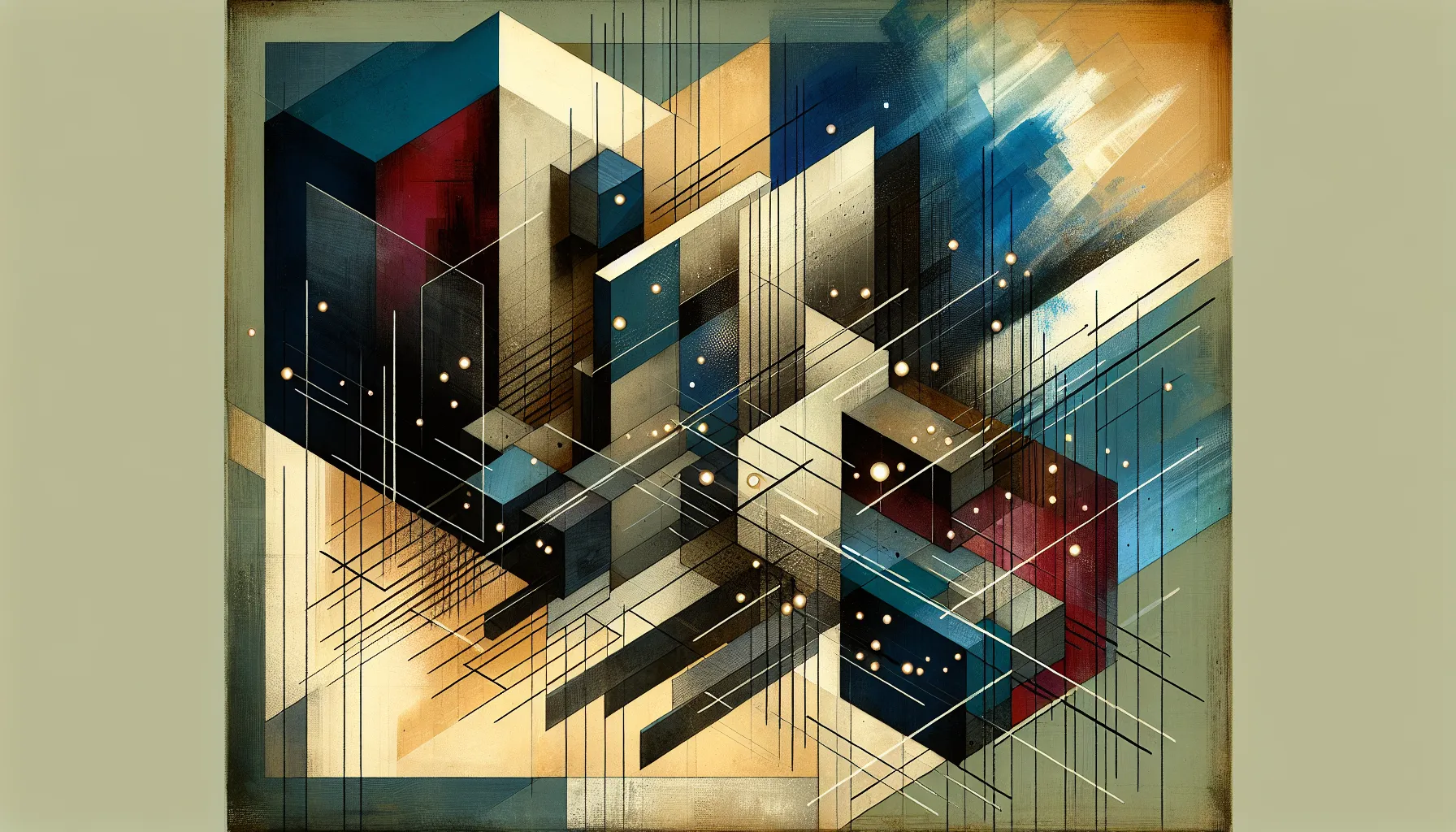 Layered abstract shapes suggesting legal breach, tension, and release for physicians.